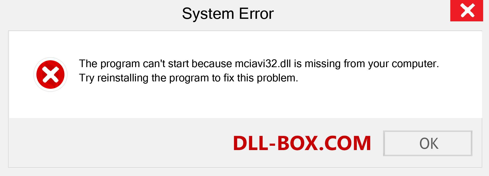  mciavi32.dll file is missing?. Download for Windows 7, 8, 10 - Fix  mciavi32 dll Missing Error on Windows, photos, images